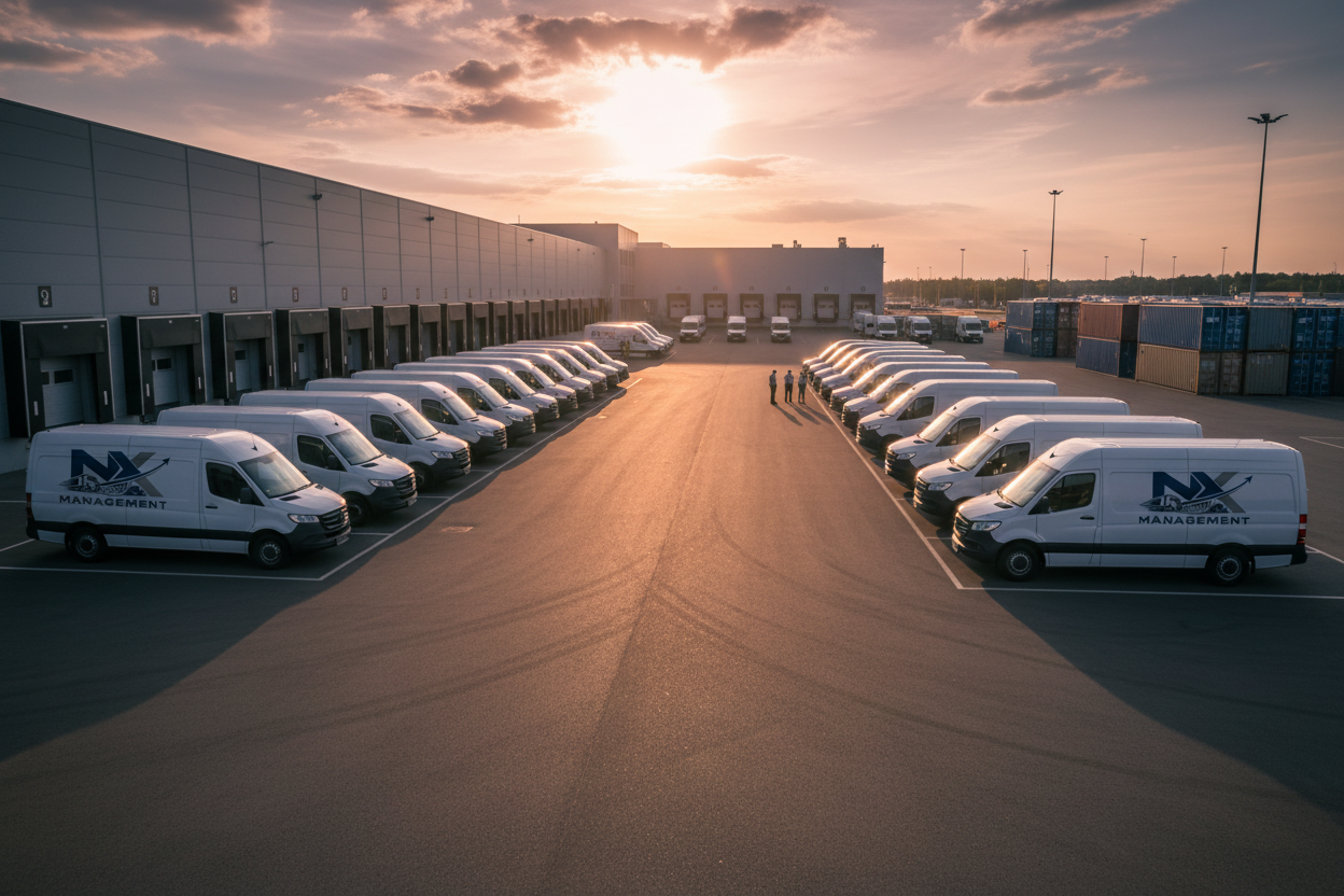 Last Mile Delivery - Fleet at Depot
